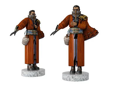 Modern game character game character hand-run 3d model