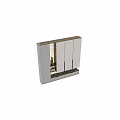 Modern Shoe Cabinets With Textured Panels Mirror Doors And Storage Drawers