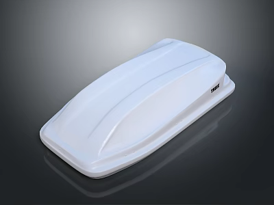 Sleek White Curved Cover With Smooth Surface And Modern Design For Appliance Housing 3d model