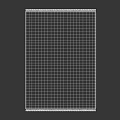Gray Square Rug with Red Border Soft Textured Weave Home Decor Design 3d model