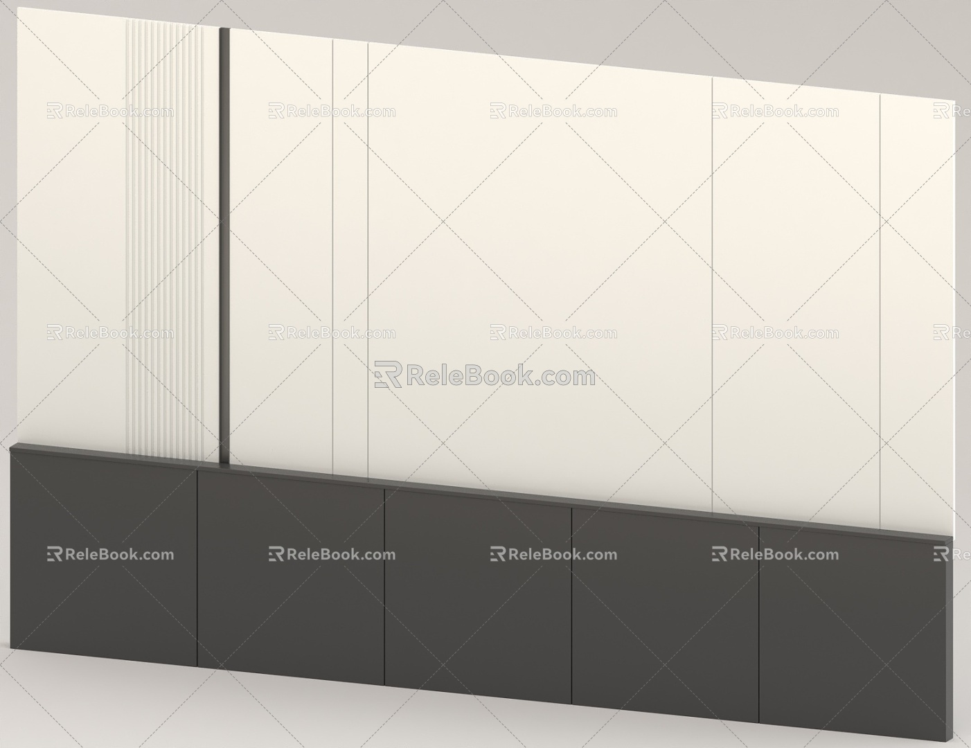 Background wall wall 3d model