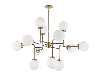 Post-modern bedroom chandelier dining room chandelier living room chandelier rear chandelier industrial wind chandelier 3d model