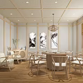 Lush Vine Covered Glass Ceiling Restaurant With Wooden Tables Chairs Indoor Plants And Decorative Painting