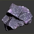 Purple Raw Wooden Stone With Natural Texture And Glossy Surface Appearance