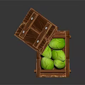 Modern Cartoon Box Cabbage Box 3d model