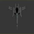 Futuristic Spacecraft With Aerodynamic Design And Blue Accent Lights In Sci Fi Concept
