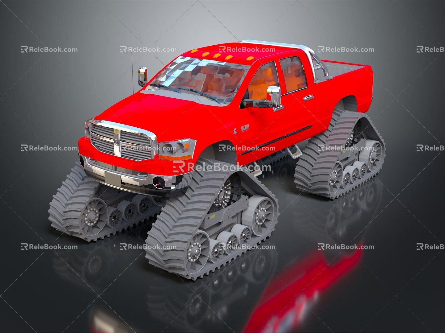 Modern all-terrain vehicle toy car four-wheeler beach car 3d model