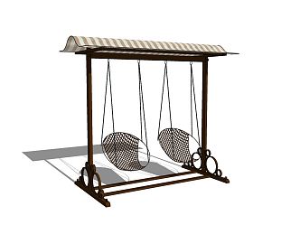 Modern Swing Chair Outdoor Chair 3d model