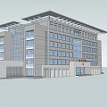 Modern Multi Storey Office Building With Glass Windows And Contemporary Facade