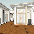 Elegant Classical Building Facade With Columns And Decorative Architectural Details