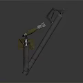 Modern shell mortar shell small steel gun 3d model