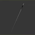 Traditional Medieval Sword With Engraved Blade Black Hilt And Metal Guard On Dark Background