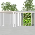 Modern gallery pavilion landscape gallery landscape pavilion landscape structure landscape sketch landscape architecture 3d model