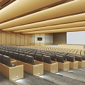 Modern Lecture Hall 3d model