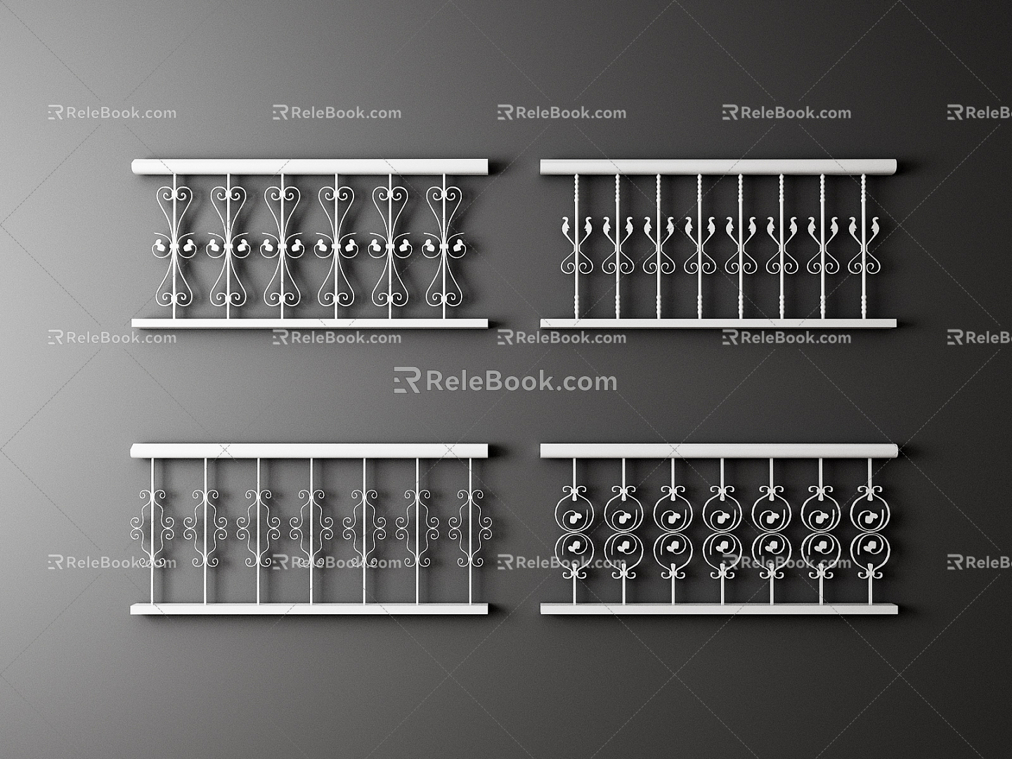 Jane Ou Fence Railing 3d model