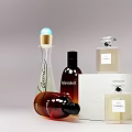 Elegant Perfume Bottles Cosmetics Collection With Various Design Shapes And Colors