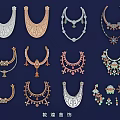 Exquisite Traditional Dunhuang Jewelry Featuring Beautiful Necklace Designs and Ornamental Styles