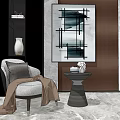 Modern Single Sofa Casual Single Sofa 3d model