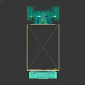 White Electrical Control Device With Transparent Knob Green Indicator And Terminal Blocks