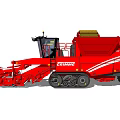 Red Grimme Agricultural Functional Vehicle For Harvesting 3d model