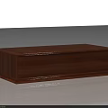 Modern Solid Wooden Coffee Table With Rectangular Shape And Smooth Surface Design 3d model