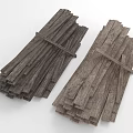 Bundled Wooden Stone Strips Featuring Natural Texture And Brown Color for Decorative Use