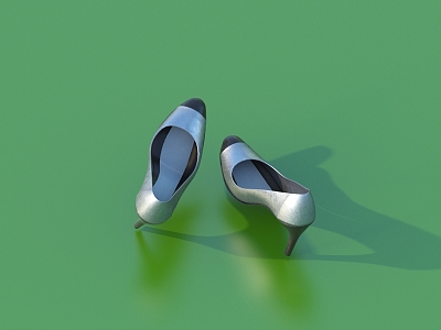 Shoes, leather shoes, daily necessities 3d model