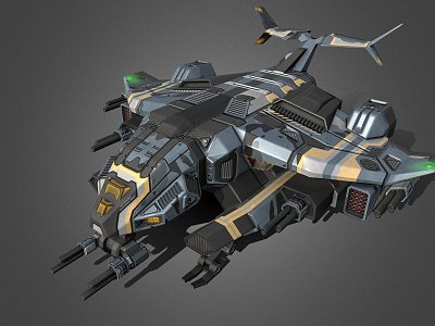 Weapon class spaceship model