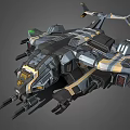 Weapon class spaceship 3d model