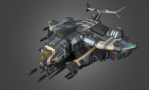 Weapon class spaceship 3d model