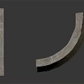 Aged Concrete Structural Components With Rusted Steel Reinforcement And Mossy Surface