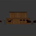 Wooden Furniture Collection With Bar Counter Stools Dining Table Chairs Armchairs And Coffee Table