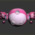 Robot Assistant Small Robot Butler Robot Butler Figure Game Figure 3d model