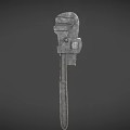 Adjustable Wrench With Durable Metal Construction For Plumbing Repair Essential Hardware Tool