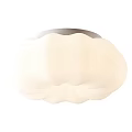 Modern White Ceiling Light with Smooth Curved Cloud Inspired Design 3d model