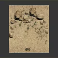 Military Style Green Off Road Car With Metal Cage In Desert Sand Terrain