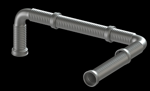 Modern Piping 3d model