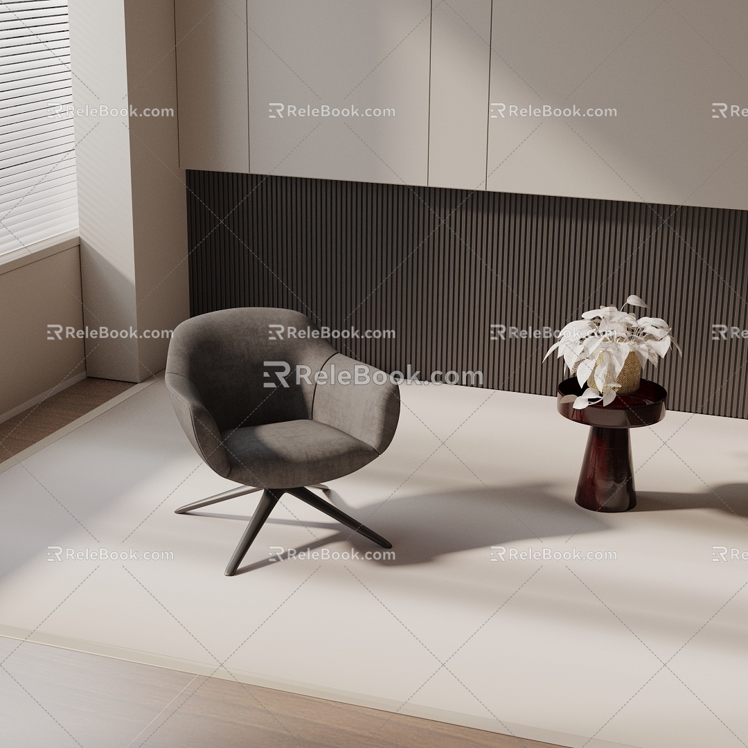 modern leisure chair 3d model