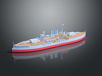 Modern Warship Ship Warship 3d model