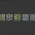 Varied Colored Terrain Cubes with Diverse Textures and Natural Surface Features