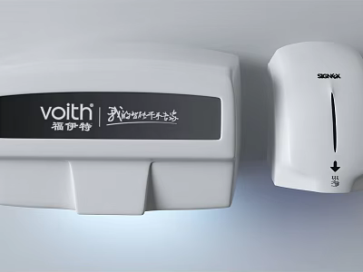 Voith Wall Mounted Bathroom Accessories Automatic Hand Dryer And Soap Dispenser 3d model