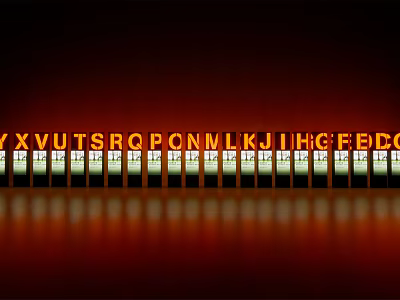 Commercial Illuminated LED Letter Equipment For Business Signage Display With Alphabet Arrangement 3d model