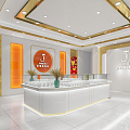 Light Luxury Jewelry Store 3d model