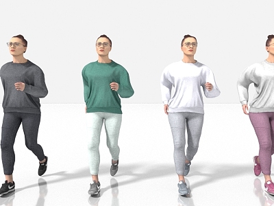 Fitness Running Sports 3d model