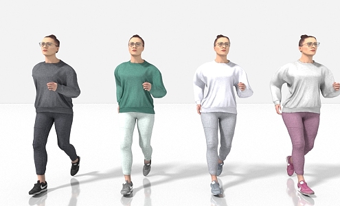 Fitness Running Sports 3d model