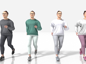 Fitness Running Sports 3d model