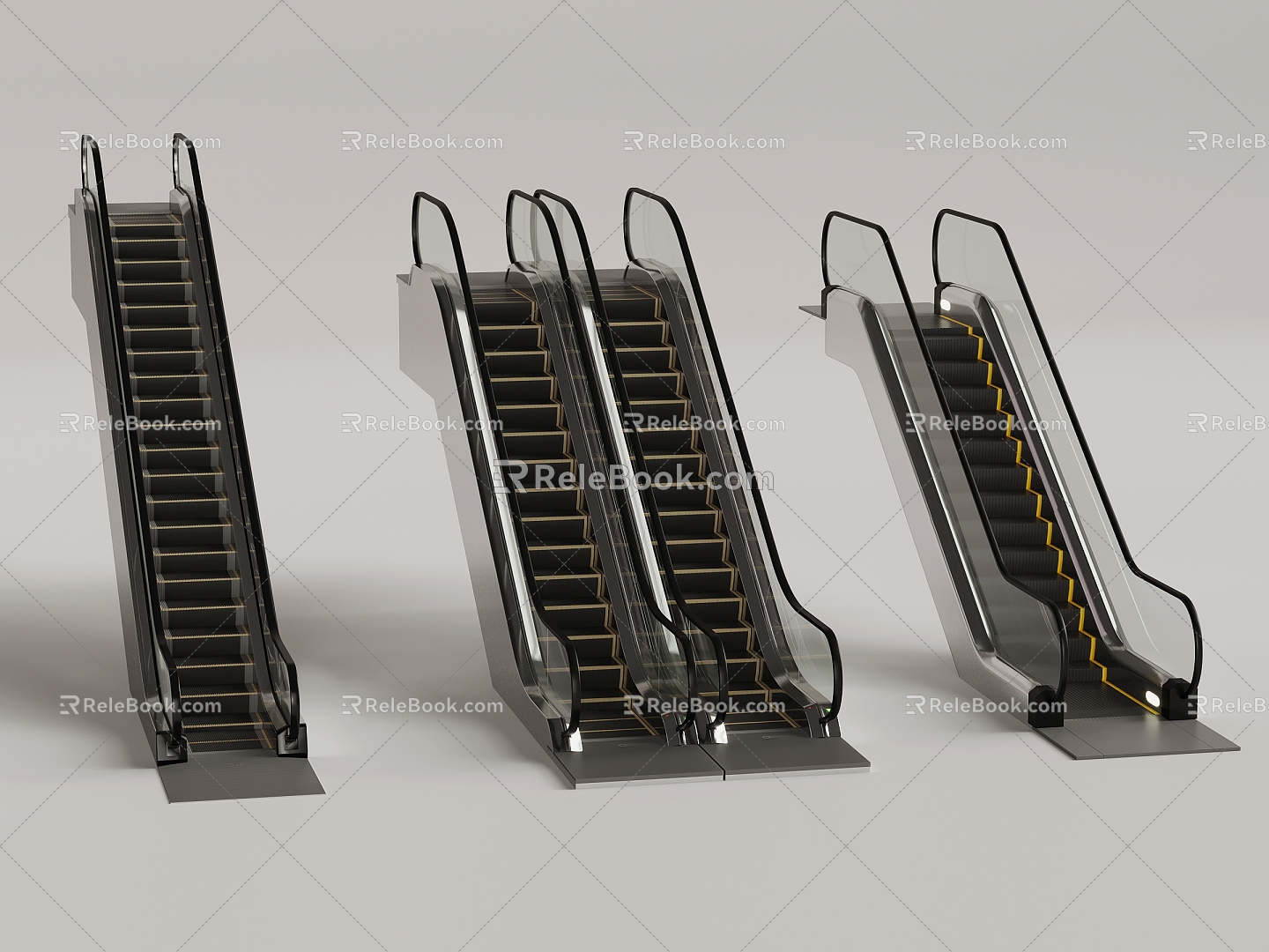 Modern Escalator Escalator Elevator Escalator Lift 3d model