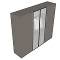 Modern Wardrobe Design With Glass Door Interior Lighting And Hanging Clothes Storage