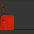 Red T2 Model Industrial Forklift With Heavy Duty Pallet Forks And Hydraulic System