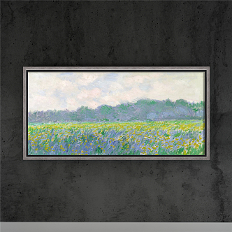 modern landscape painting decorative painting 3d model